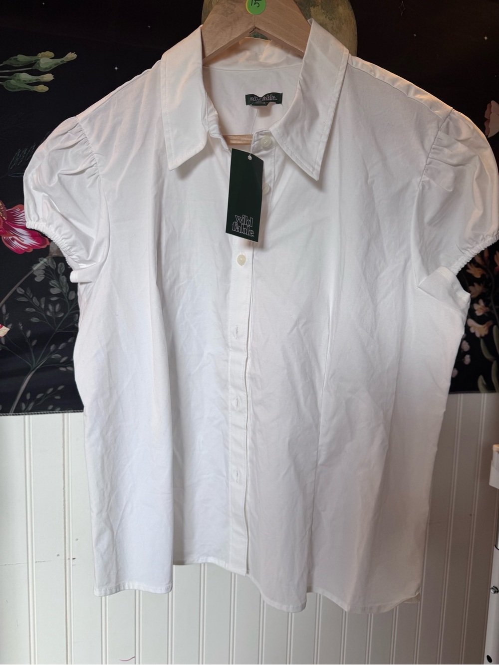 wild fable White Collared Button-Up Shirt